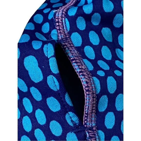 NIKE - SIZE MEDIUM - BLUE / TEAL DOTTED THERMA-FIT ATHLETIC PULLOVER HOODIE - Picture 9 of 14